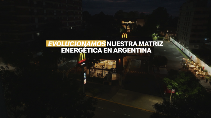McDonald's abastecerá con energía renovable al 50% de sus locales en Argentina